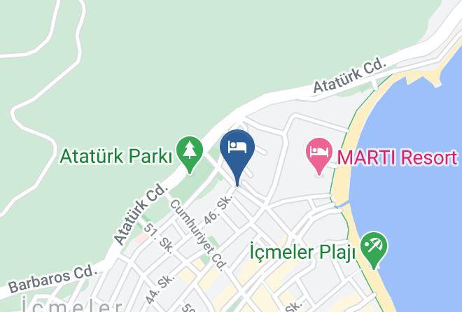 Marmaris - Elvan Motel Maps