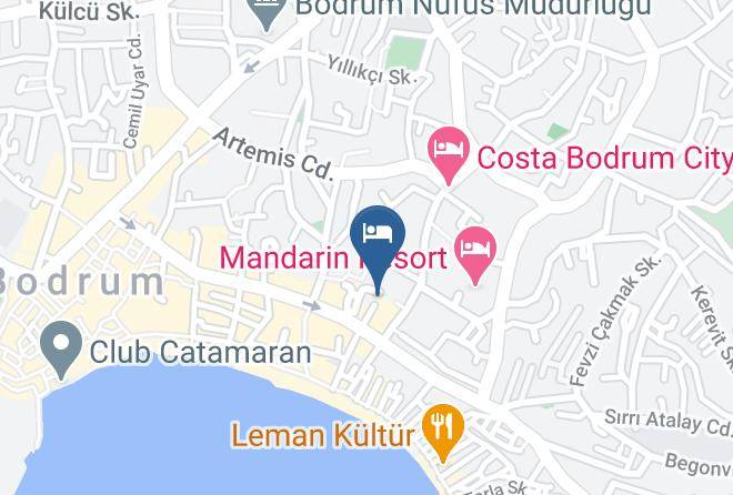 Bodrum - Elvan Pansiyon Maps