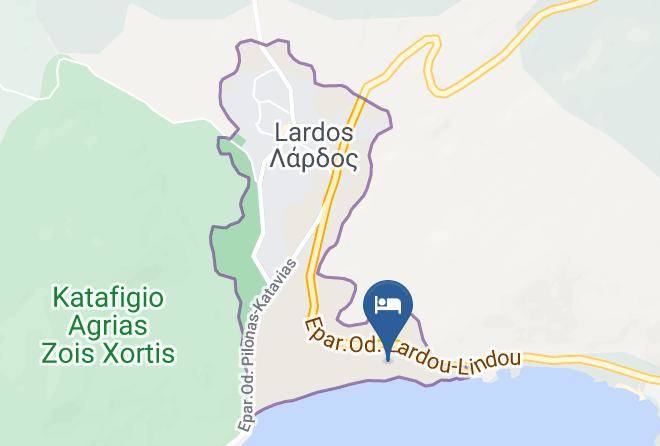 Dodecanese - Elvita Beach Hotel Maps