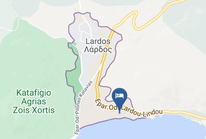 Dodecanese - Elvita Hotel Beach Restaurant Maps