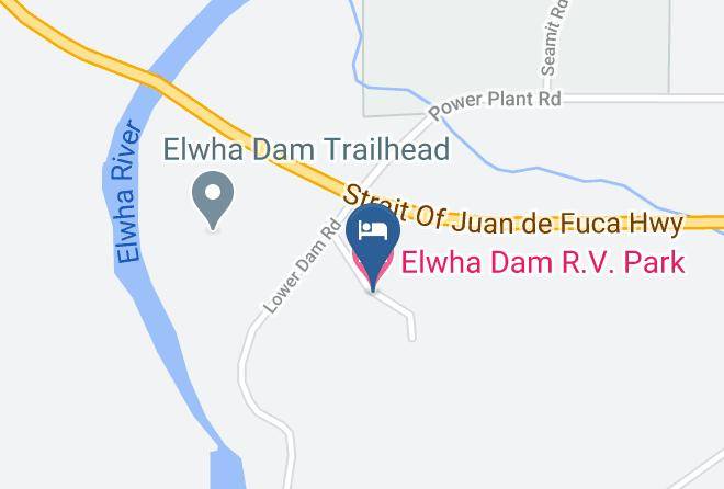 Clallam - Elwha Dam R V Park Maps