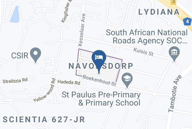 City Of Tshwane - Ely's Bed And Breakfast Maps