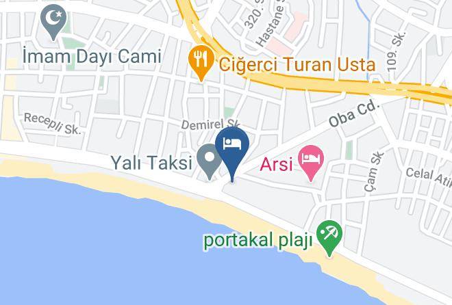 Alanya - Elysee Hotel Maps
