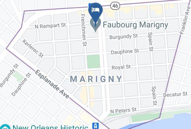 Orleans Par - Elysian Fields Inn Maps