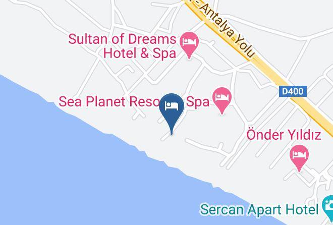 Antalya - Elysium Elite Hotel Maps