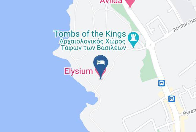 Paphos - Elysium Hotel Maps