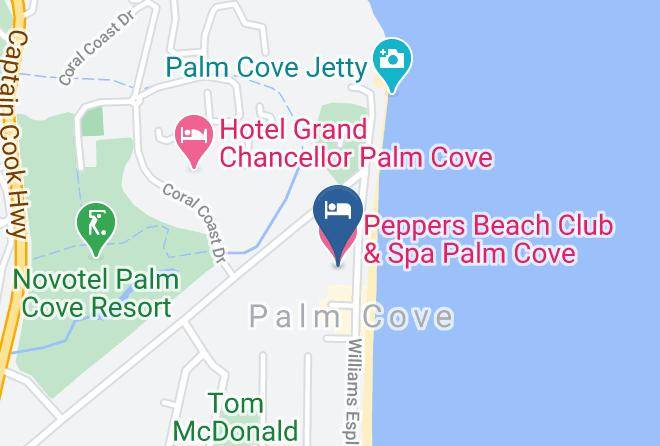 Cairns - Peppers Beach Club & Spa Palm Cove Maps