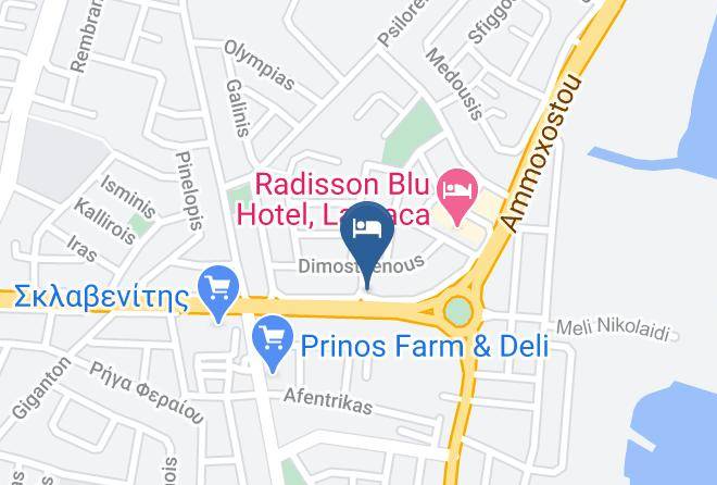 Larnaca - Elysso Hotel Maps