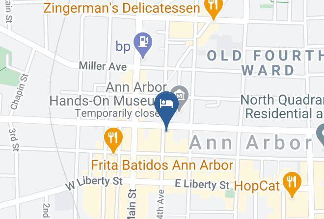Washtenaw County Bach - Embassy Hotel Ann Arbor Maps