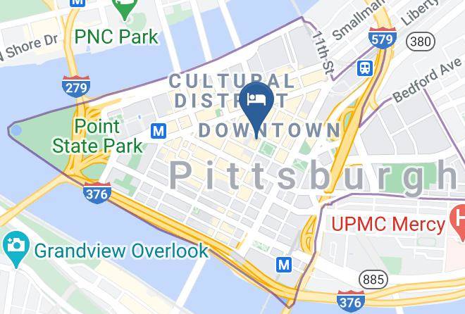 Embassy Suites By Hilton Pittsburgh Downtown Map