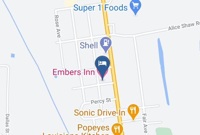 Embers Inn Motel Map