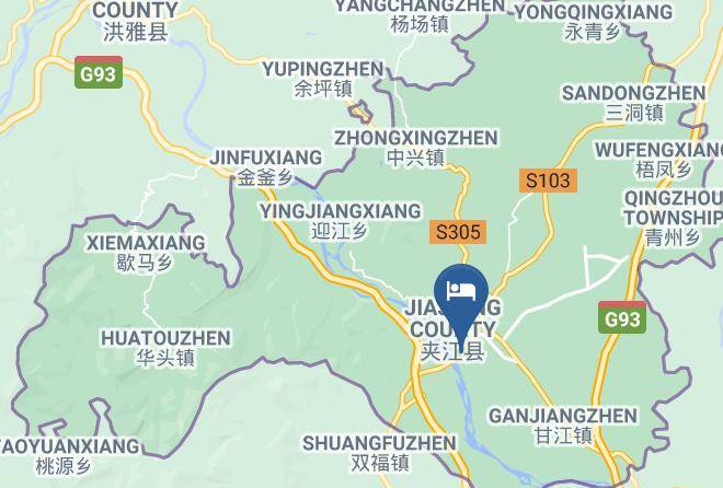 Leshan - Emei Mountain Yuehuayuan Hotel Northwest Gate Maps