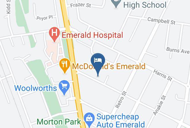 Central Highlands - Emerald Central Palms Motel Maps