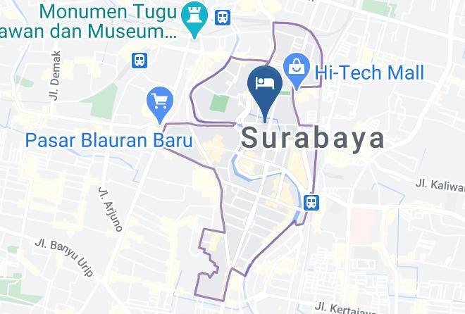 Kota Surabaya - Emerald Hotel Surabaya Maps