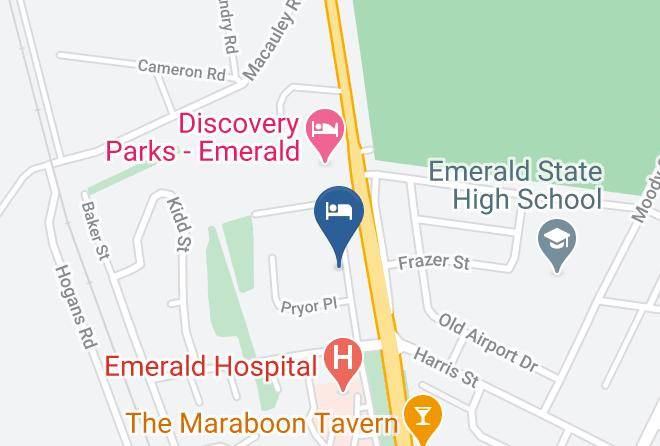 Central Highlands - Emerald Motor Inn Maps