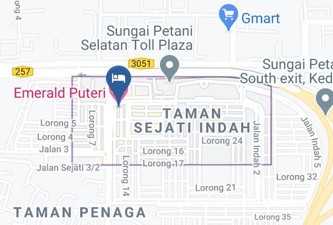 Kuala Muda District - Emerald Puteri Hotel Maps