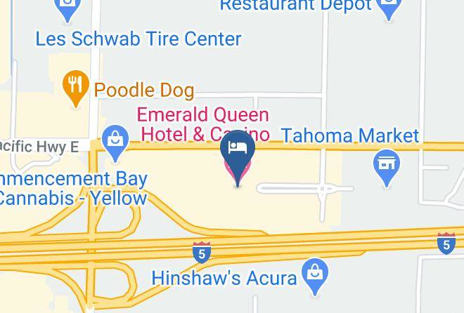 Emerald Queen Hotel & Casino Harita - Washington - Pierce