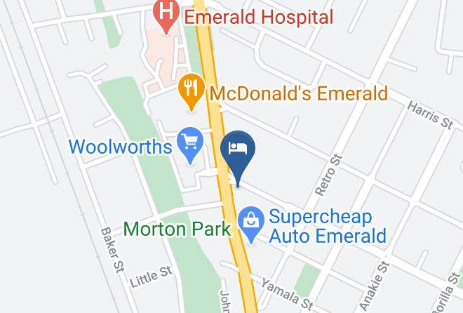 Central Highlands - Emerald Western Gateway Motel Maps