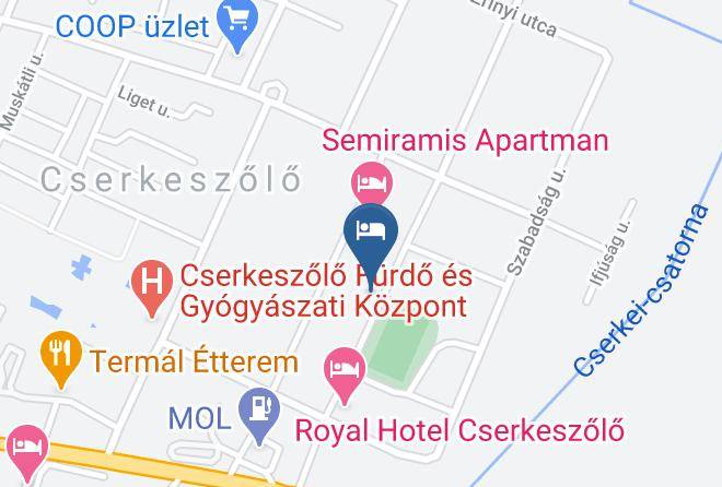 Cserkeszolo - Emese Vendeghaz Maps