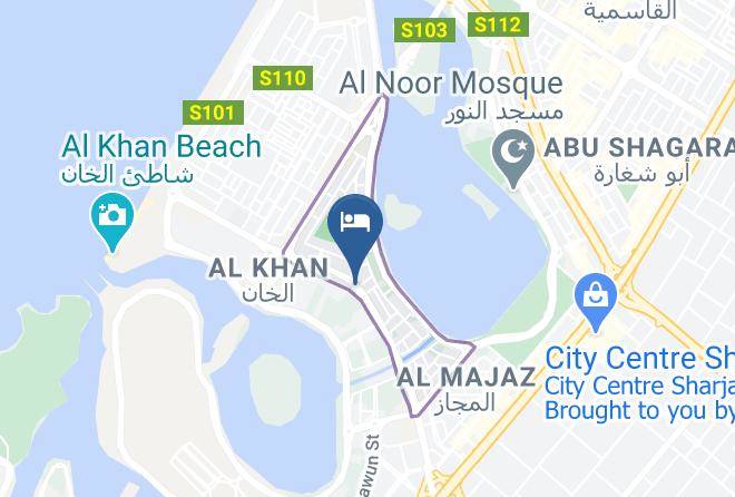Sharjah City - Emirates Palace Hotel Suites Maps