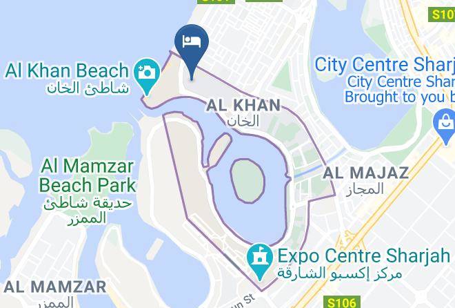 Sharjah City - Emirates Stars Hotel Apartments Sharjah Maps