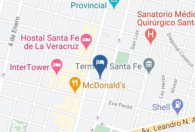 Santa Fe - Emperatriz Hotel Maps