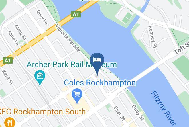 Rockhampton - Empire Apartment Hotel Maps