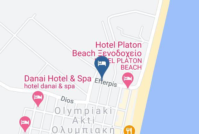 Pieria - Enalion Hotel Olympiaki Akti Maps