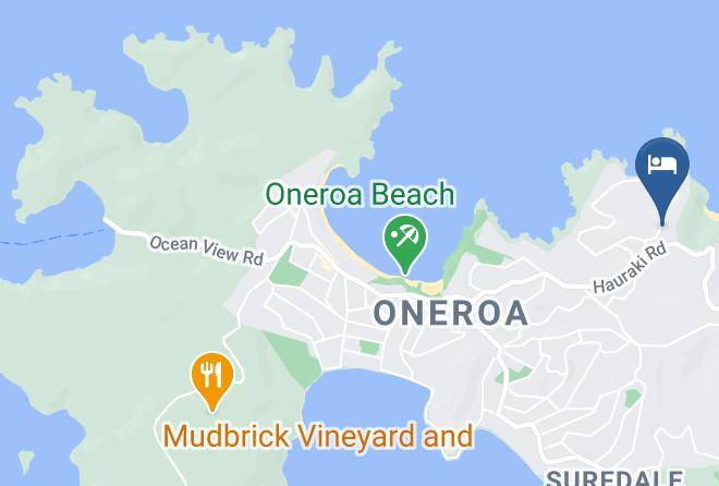Waiheke Island - Enclosure Bay Luxury Small Hotel B&b Maps