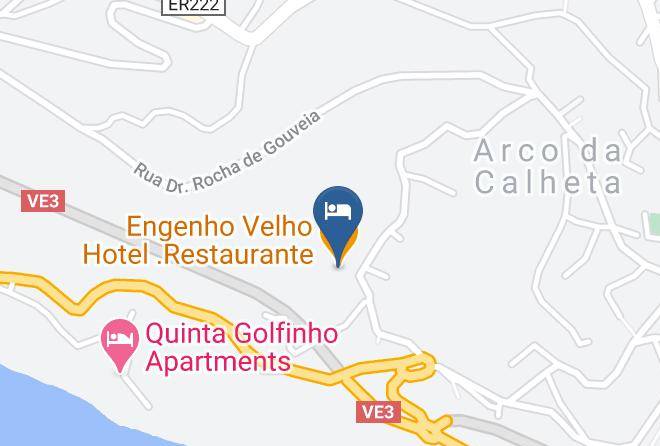 Engenho Velho Hotel Restaurante Mapa
 - Madeira Island - Calheta