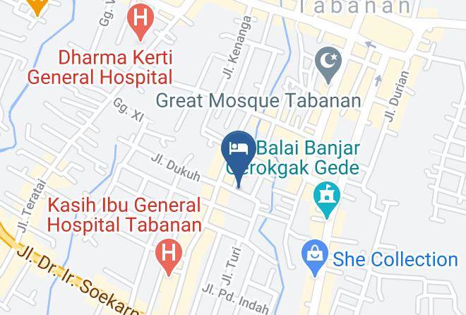Tabanan Regency - Enjung Beji Resor Maps
