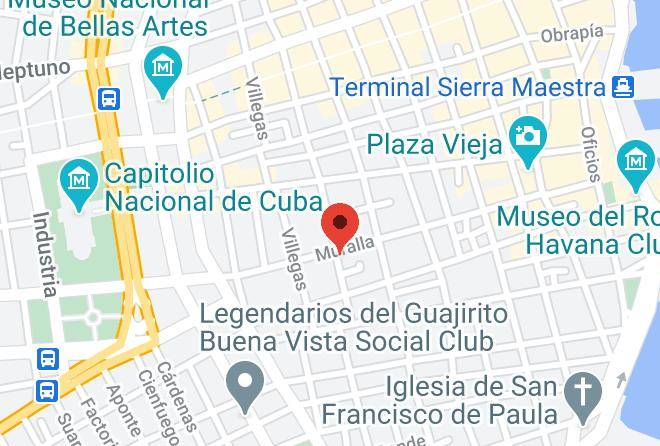 La Habana Vieja - Enrique & Mayra Cassa Partuculiaire Maps