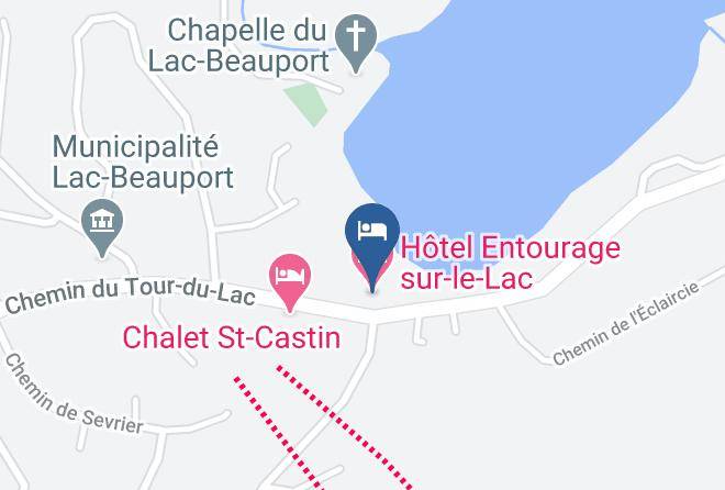 La Jacques Cartier Regional County Municipality - Hotel Entourage Sur Le Lac Maps