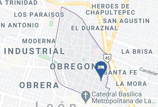 Leon - Entre Patios Hotel Boutique Maps