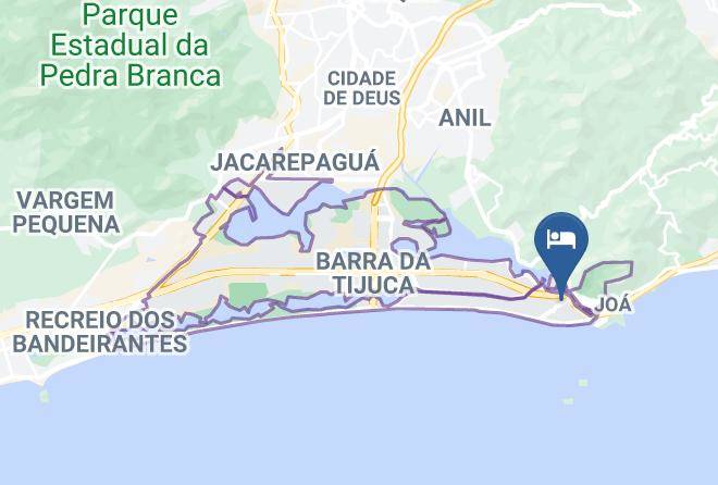 Rio De Janeiro Barra Da Tijuca - Entremares Hotel Maps