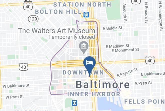Baltimore City - Envy Hotel Maps
