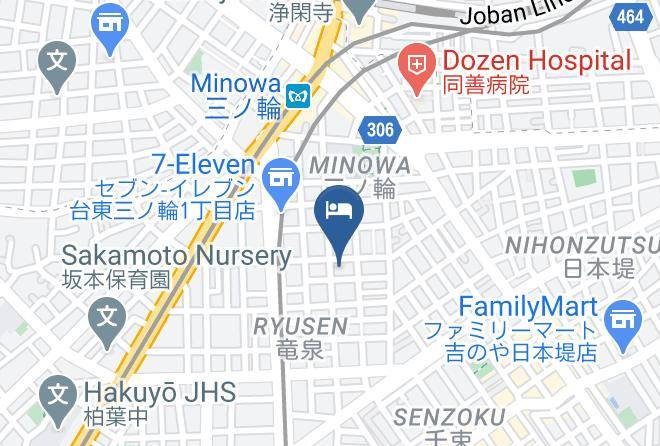 Taito Ward - Eos Hotel Minowa Maps