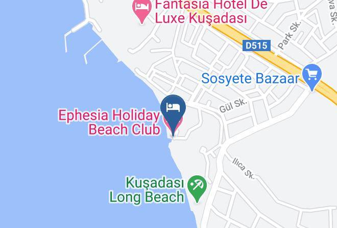 Kusadasi - Ephesia Holiday Beach Club Maps