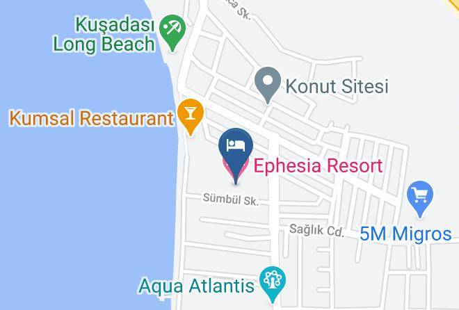 Kusadasi - Ephesia Resort Hotel Maps