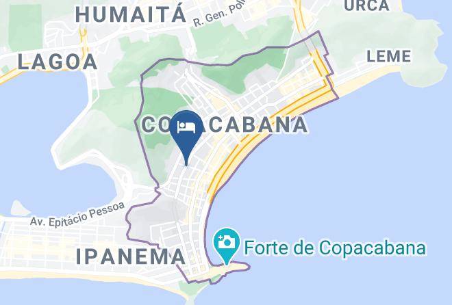 Rio De Janeiro Acabana - Clean & Comfort 2 Bdr Copacabana C2 0046 Maps