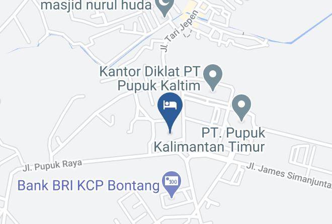 Kota Bontang - Equator Hotel Maps