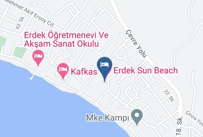Erdek - Erdek Sun Beach Hotel Maps
