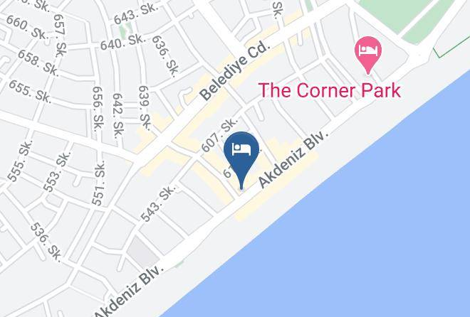 Konyaalti - Erdem Hotel Maps
