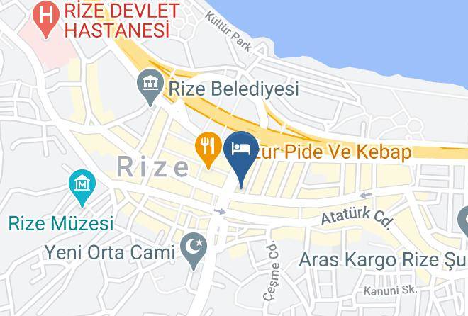 Rize Yenikoy - Erdem Hotel Maps