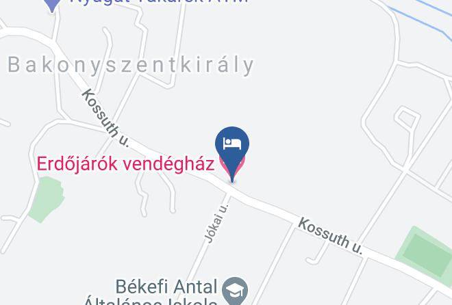Bakonyszentkiraly - Erdojarok Vendeghaz Maps
