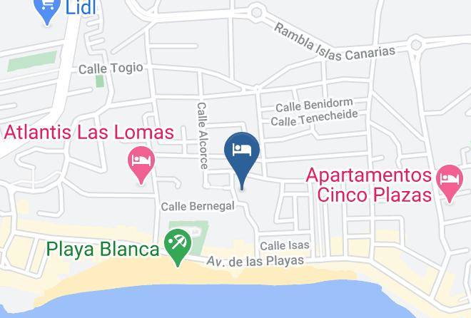 Las Palmas - Ereza Los Hibiscos Maps