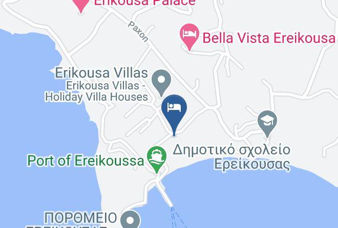 Kerkira - Erikousa Hotel Maps