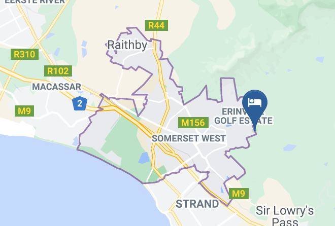 City Of Cape Town - Erinvale Estate Hotel And Spa Maps