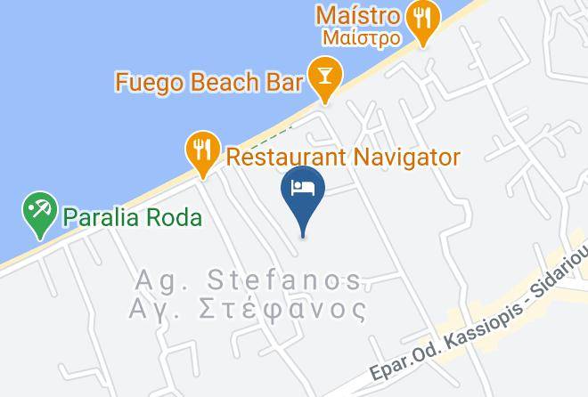 Kerkira - Eriva Hotel Maps