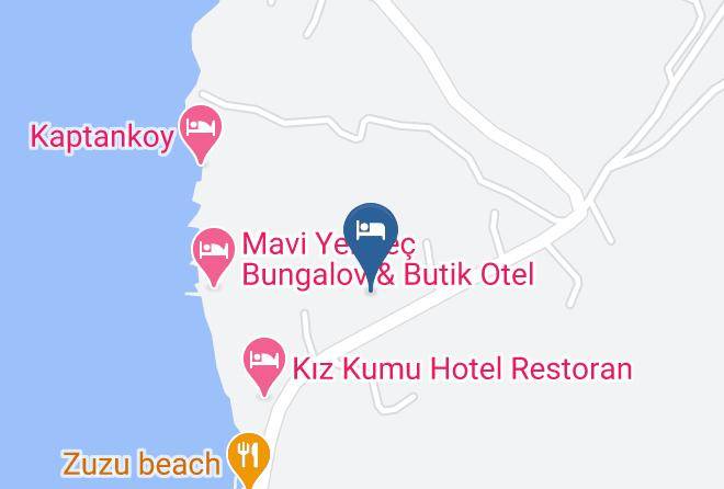 Mugla - Erol Motel Orhaniye Kizkumu Marmaris Maps